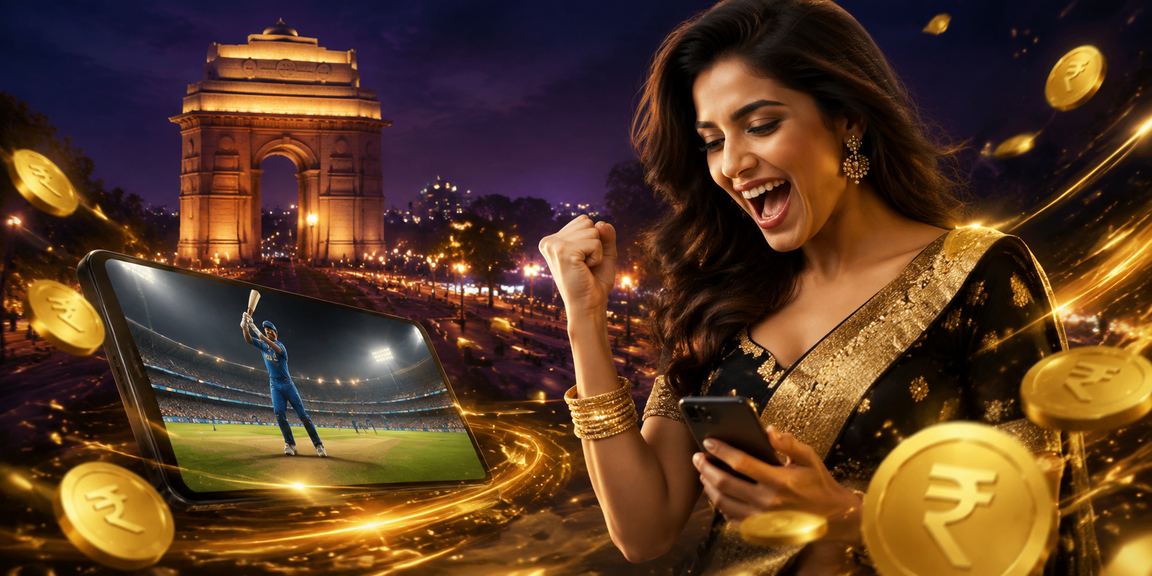 Delhi India Gate area showing lottery and betting signs